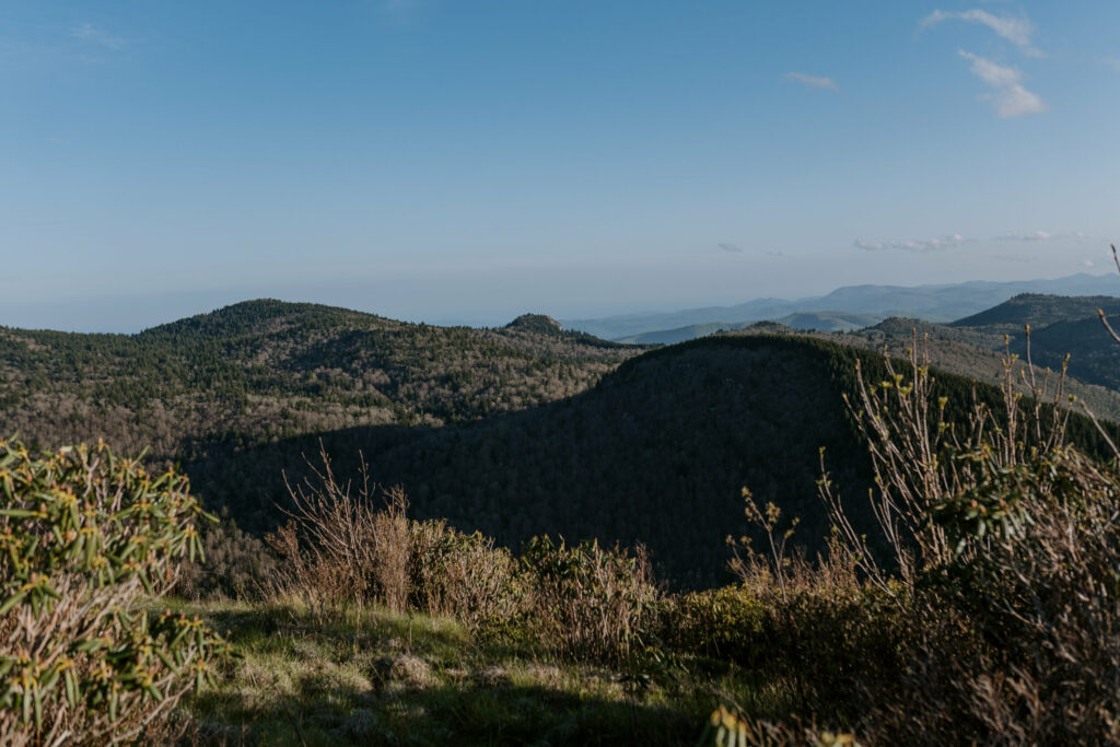 A landscape of the blue ridge mountains in NC.